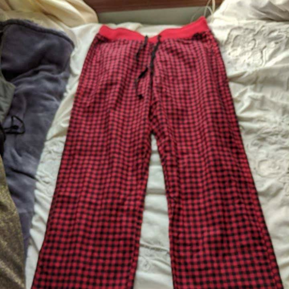 TomboyX Red Flannel Pajama Pants NWOT